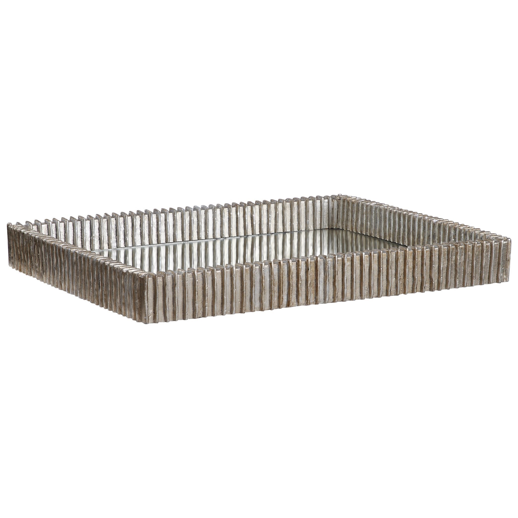 Talmage Silver Mirrored Tray