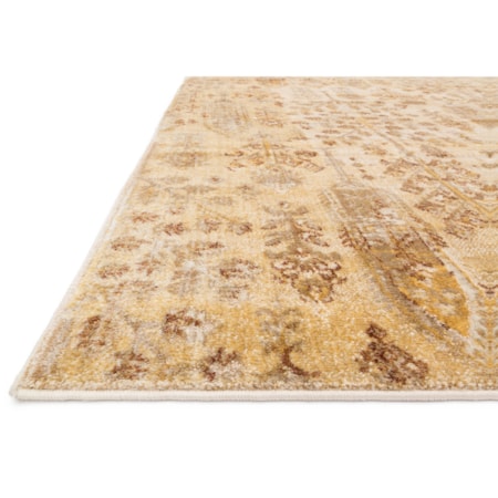 1&apos;6&quot; x 1&apos;6&quot;  Ant. Ivory / Gold Rug