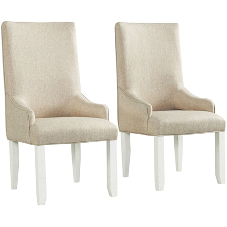 Upholstered Dining Arm Chair Set