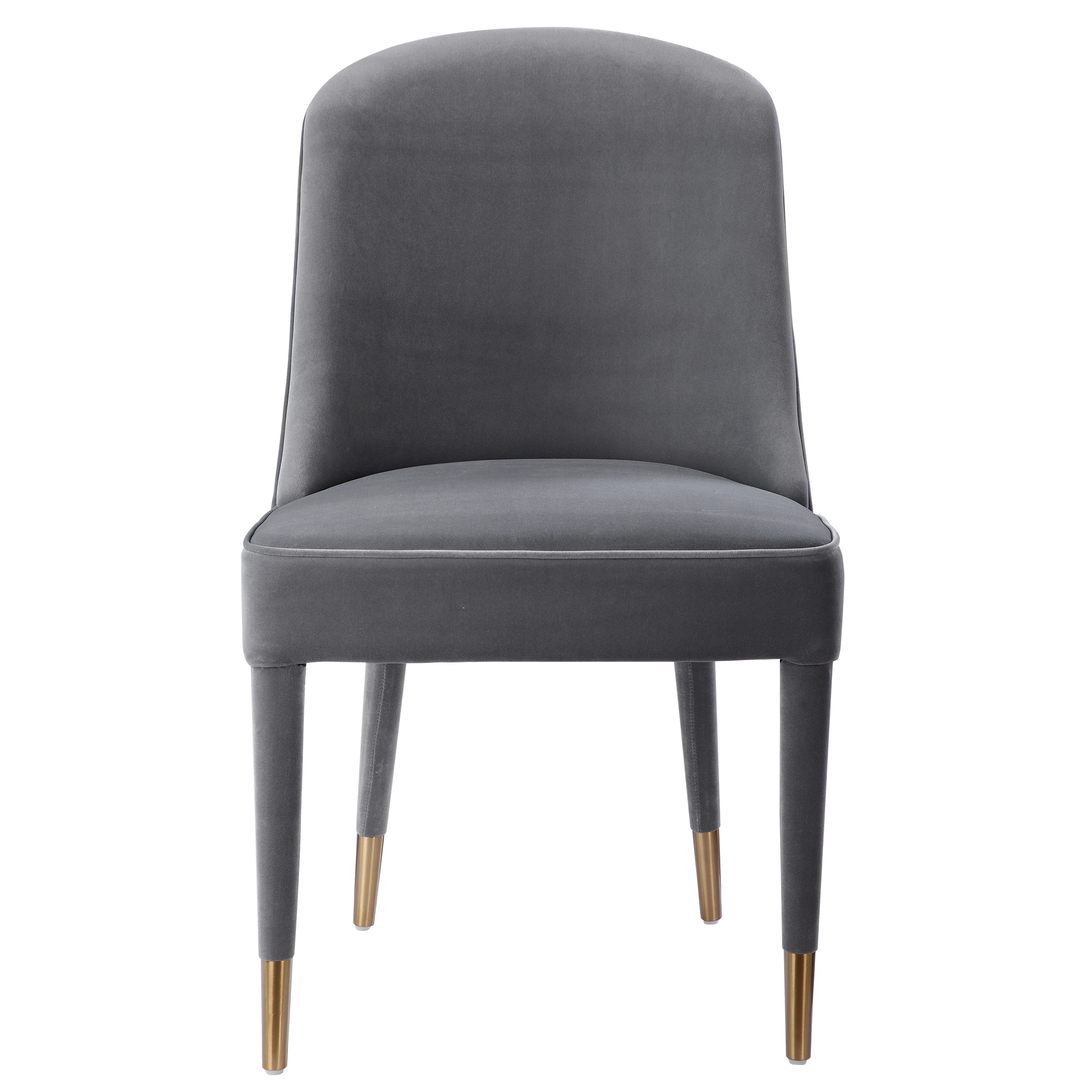 Brie Armless Chair Gray Set Of 2