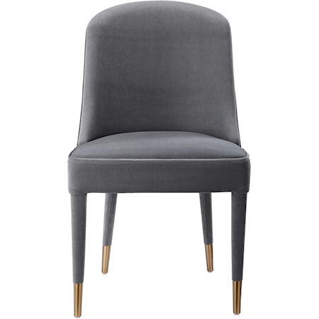Brie Armless Chair, Gray, Set Of 2