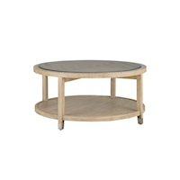 Transitional Round Cocktail Table