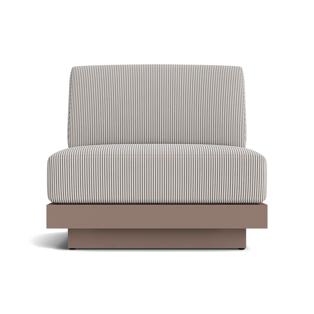 Cushioned Armless Lounge Chair