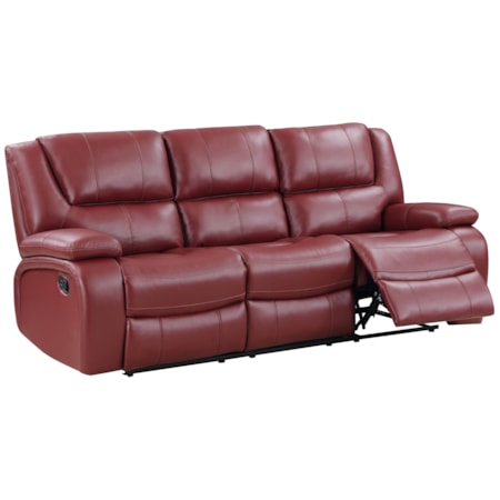 Motion Reclining Sofa Red