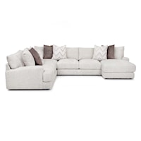 Transitional 4-Piece Modular Sectional