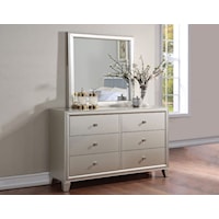 Omni Contemporary Dresser & Mirror Set