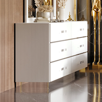 Glam 6-Drawer Dresser with English Dovetail Construction