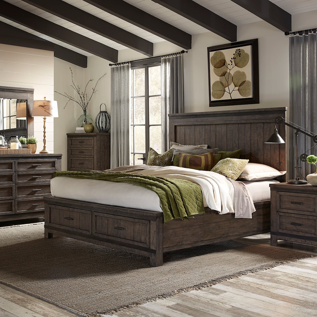 Libby Thornwood Hills 3-Piece Queen Storage Bed Set