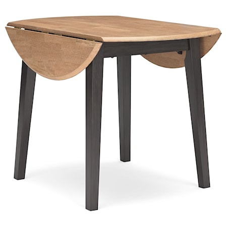 Round Drm Drop Leaf Table