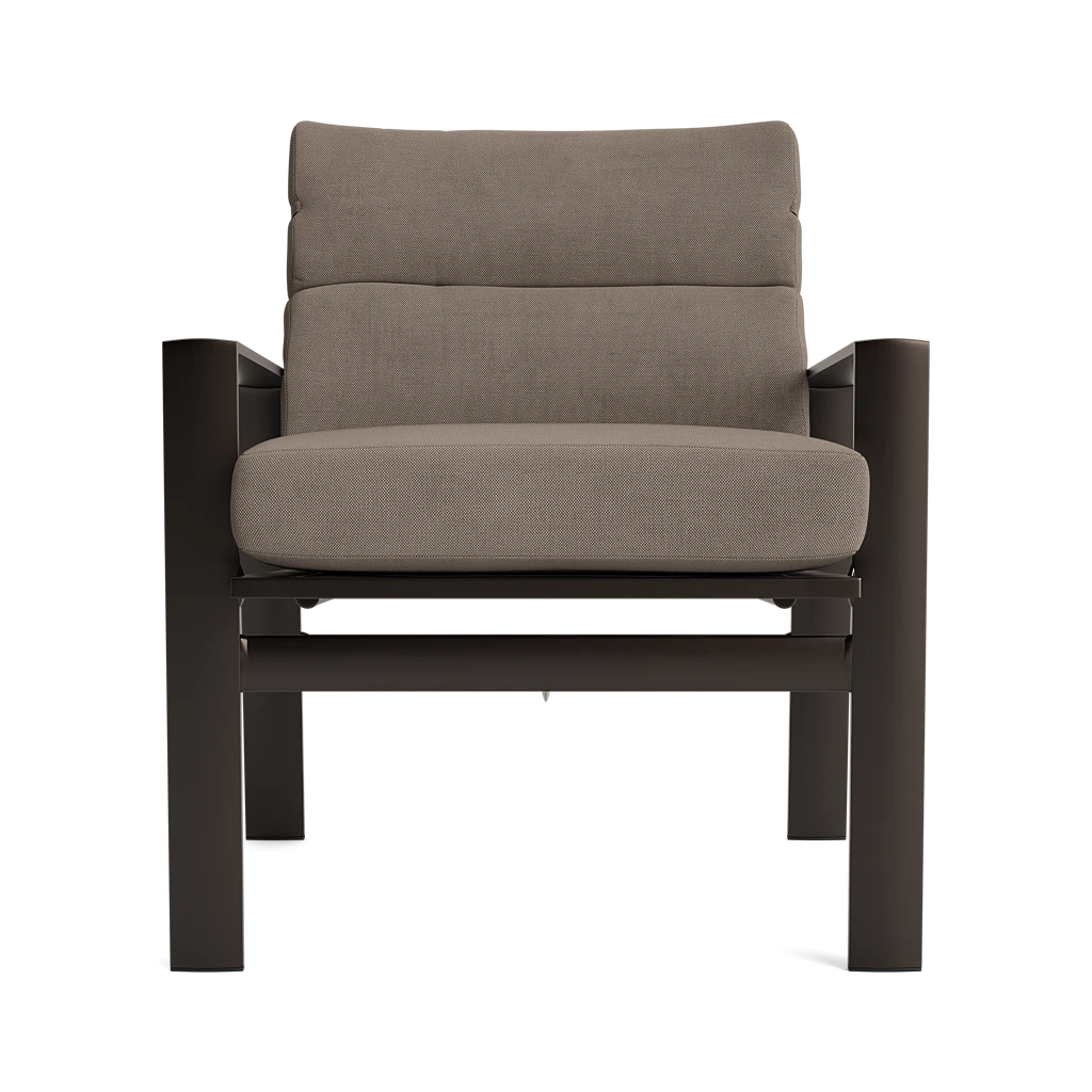 Cushioned Aluminum Dining Armchair