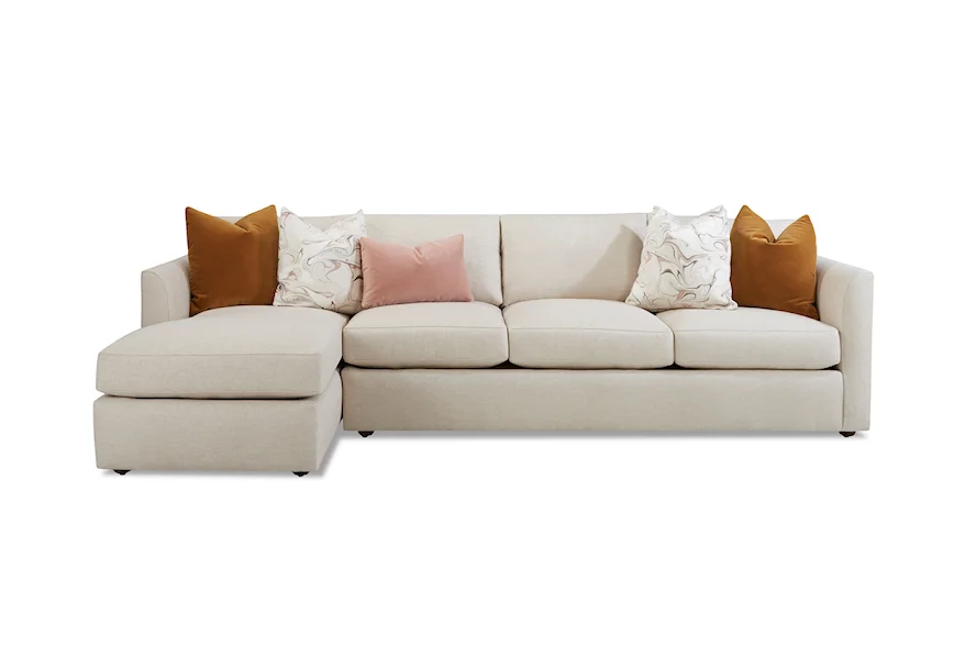 Alamitos 2-Piece Sectional Sofa w/ LAF Chaise by Klaussner at Van Hill Furniture
