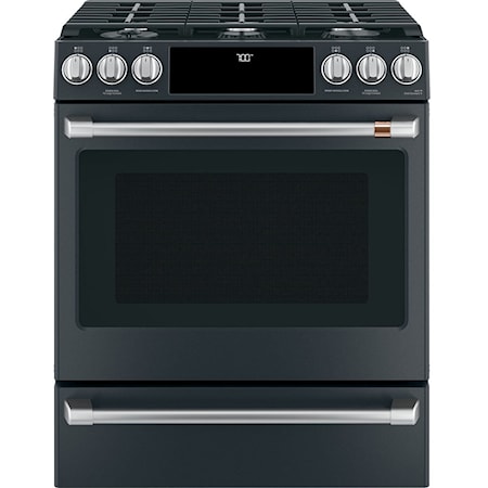 Café™ 30" Slide-In Front Control Gas Oven with Convection Range