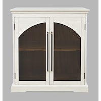 Rustic Archdale 2-Door Accent Cabinet - White