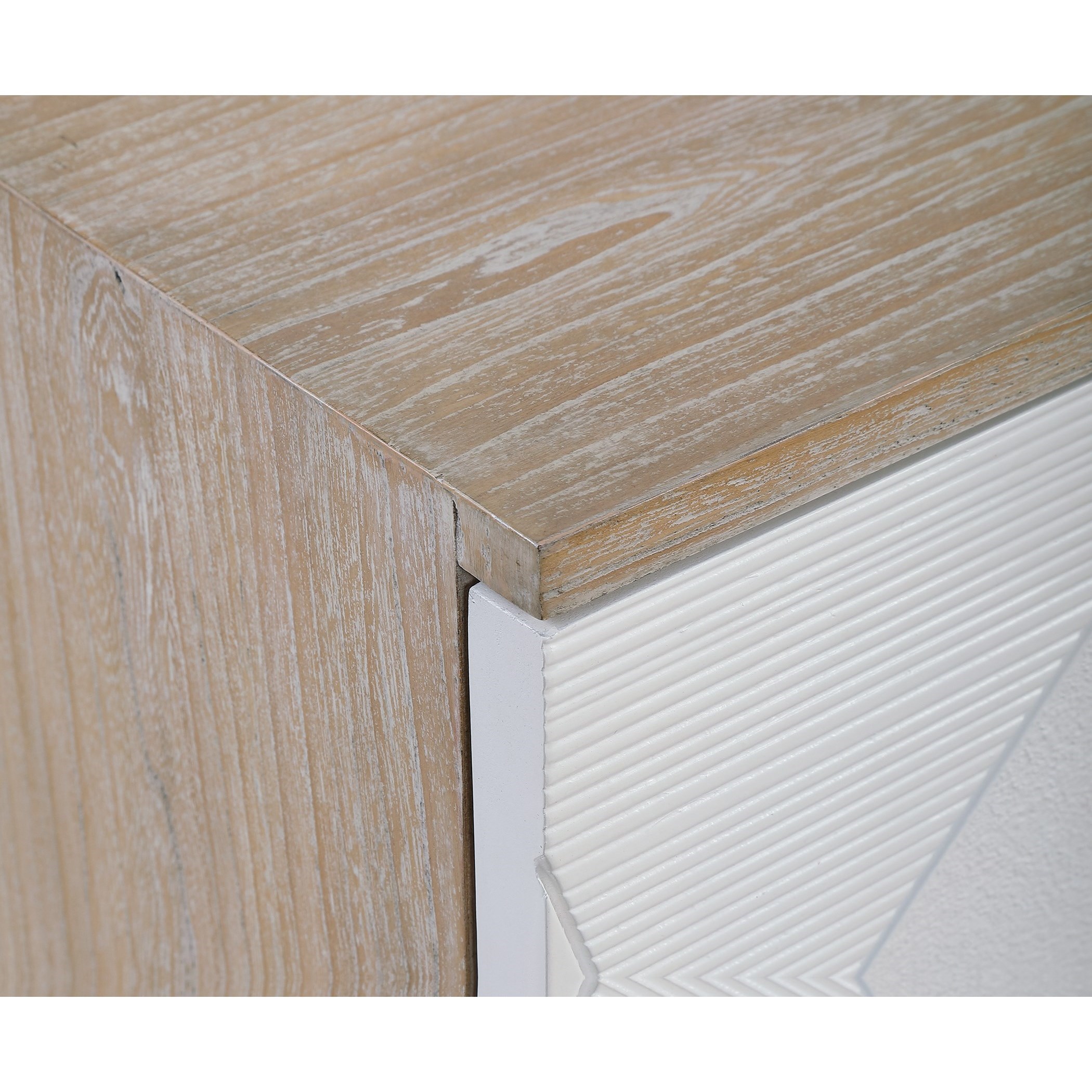 Uttermost Accent Furniture - Chests Tightrope 4-Door Modern Sideboard Cabinet