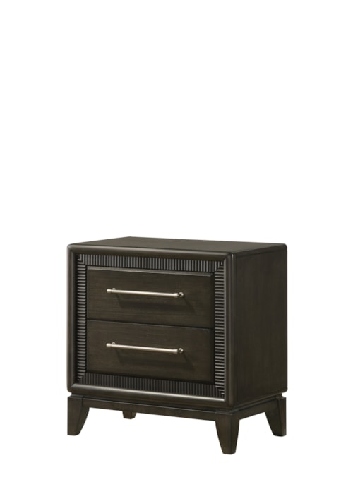 Saratoga 2-Drawer Contemporary Night Stand