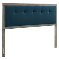 Tufted Queen Fabric and Headboard