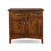 Archbold Furniture Amish Essentials Casual Dining 37" Maple Server - 2 Door