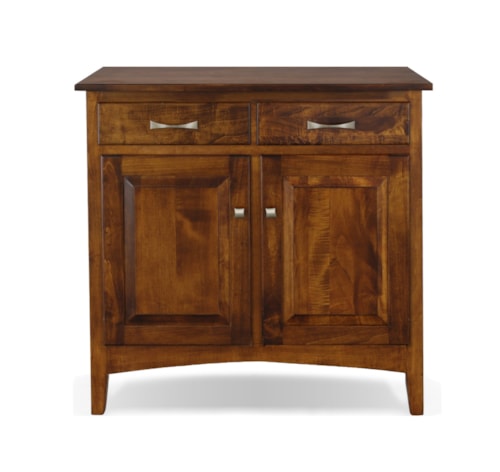 37" Maple Server - 2 Door