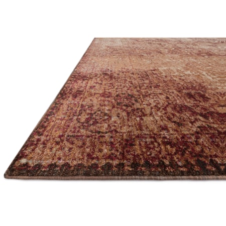 1&apos;6&quot; x 1&apos;6&quot;  Copper / Ivory Rug