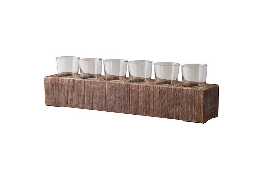 Accents Cassandra Brown Candle Holder at Van Hill Furniture