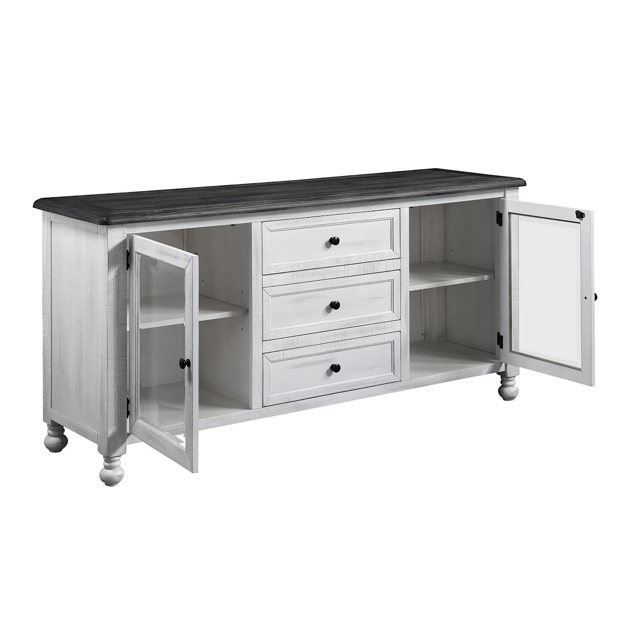 Steve Silver Heston  Server Cabinet with Storage