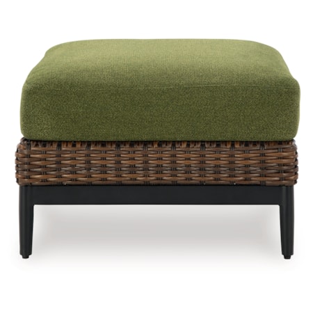 Outdoor Ottoman With Cushion