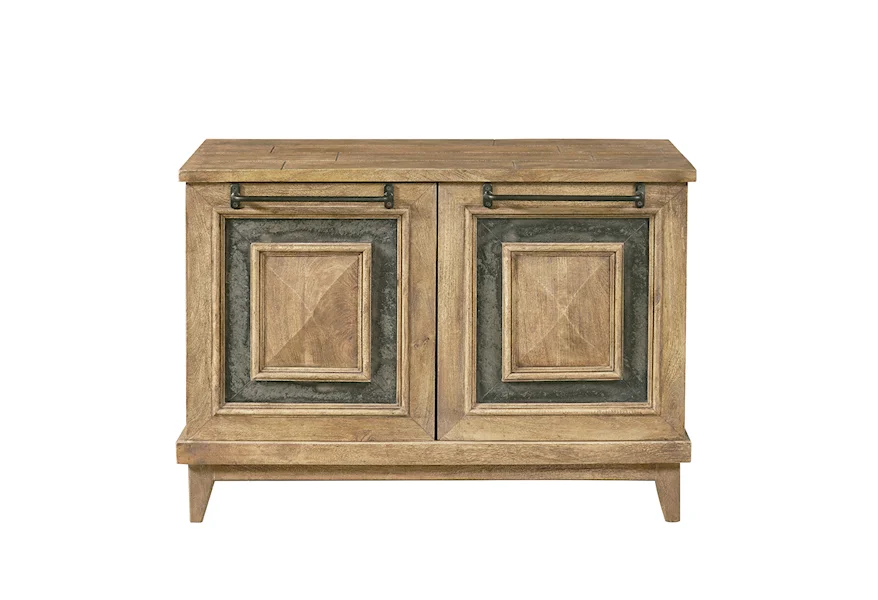 Accents Rustic Stone Insert Two Door Chest by Accentrics Home at Jacksonville Furniture Mart