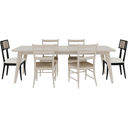 7-Piece Dining Set with Leaf