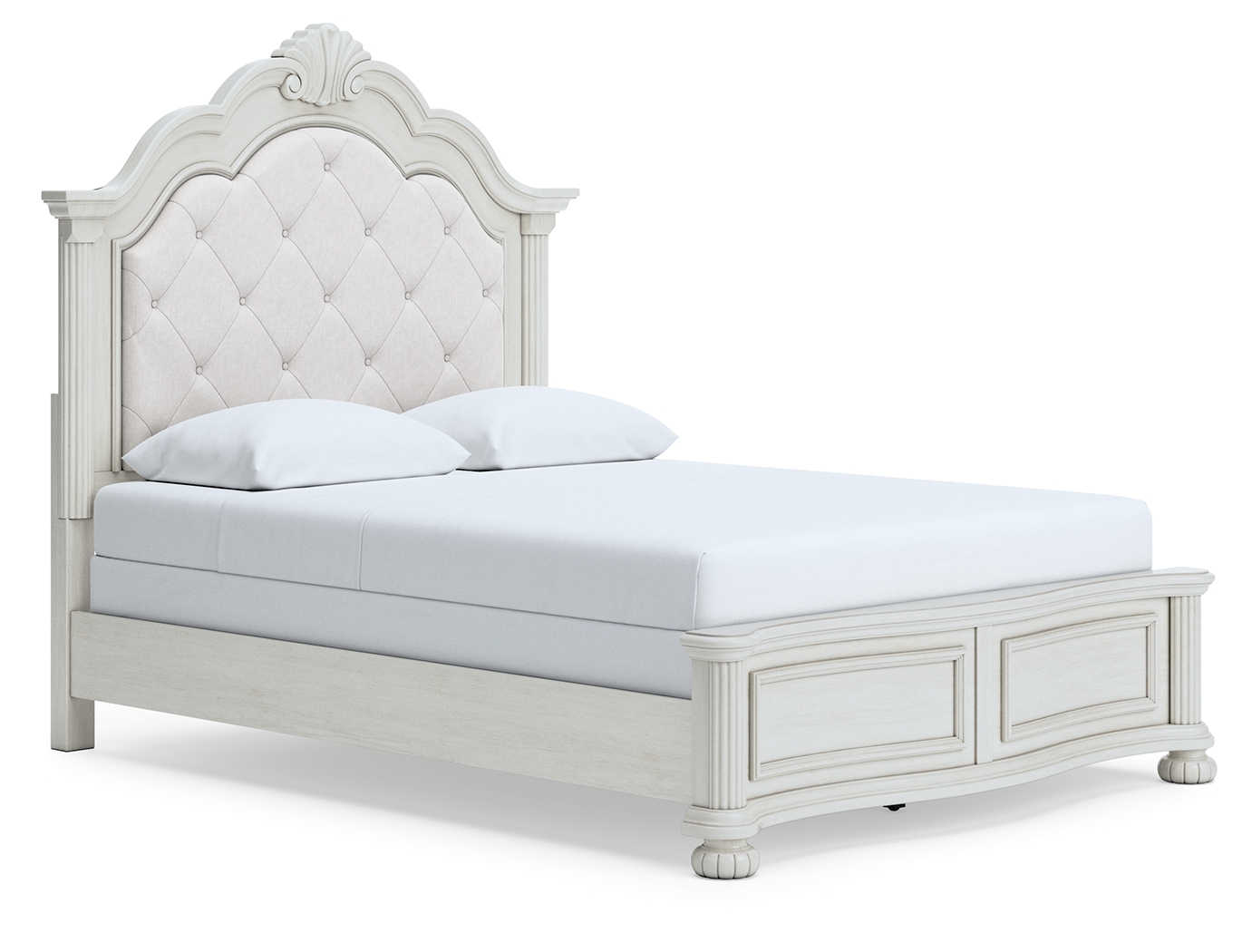 Queen Upholstered Panel Bed