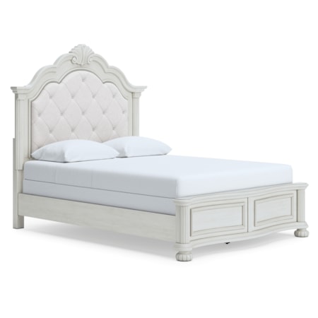 Queen Upholstered Panel Bed