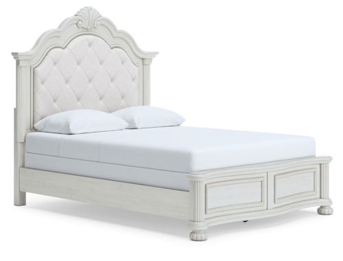 Queen Upholstered Panel Bed