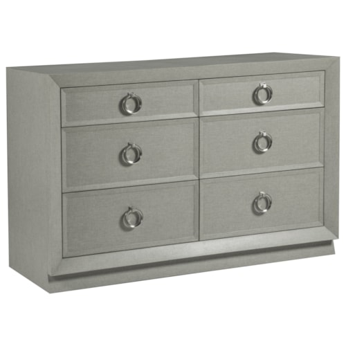 Contemporary 6-Drawer Double Dresser