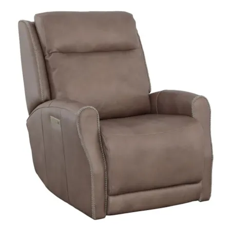 Leather Power Recliner w/USB Port