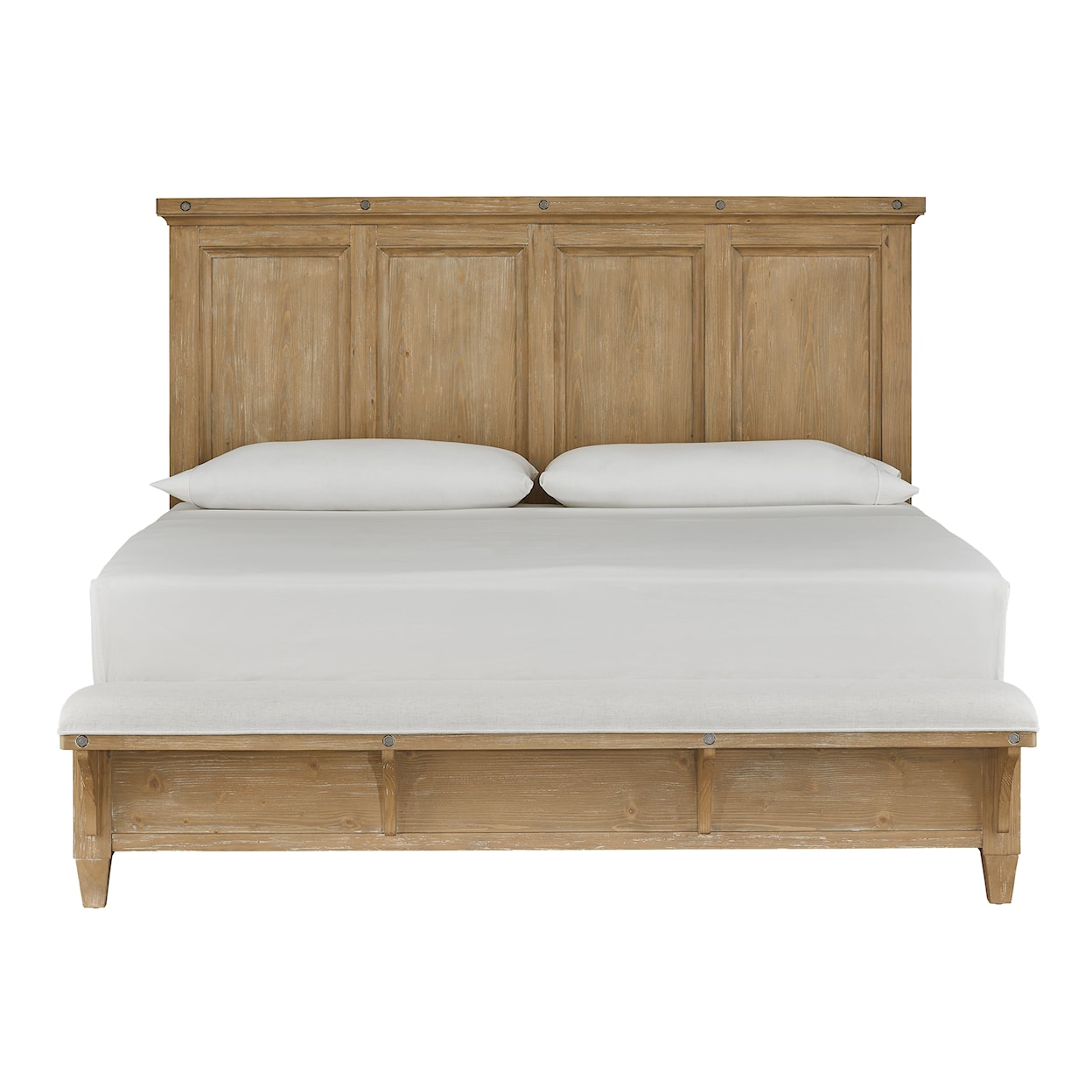 Magnussen Home Lynnfield Bedroom California King Panel Bed with Bench