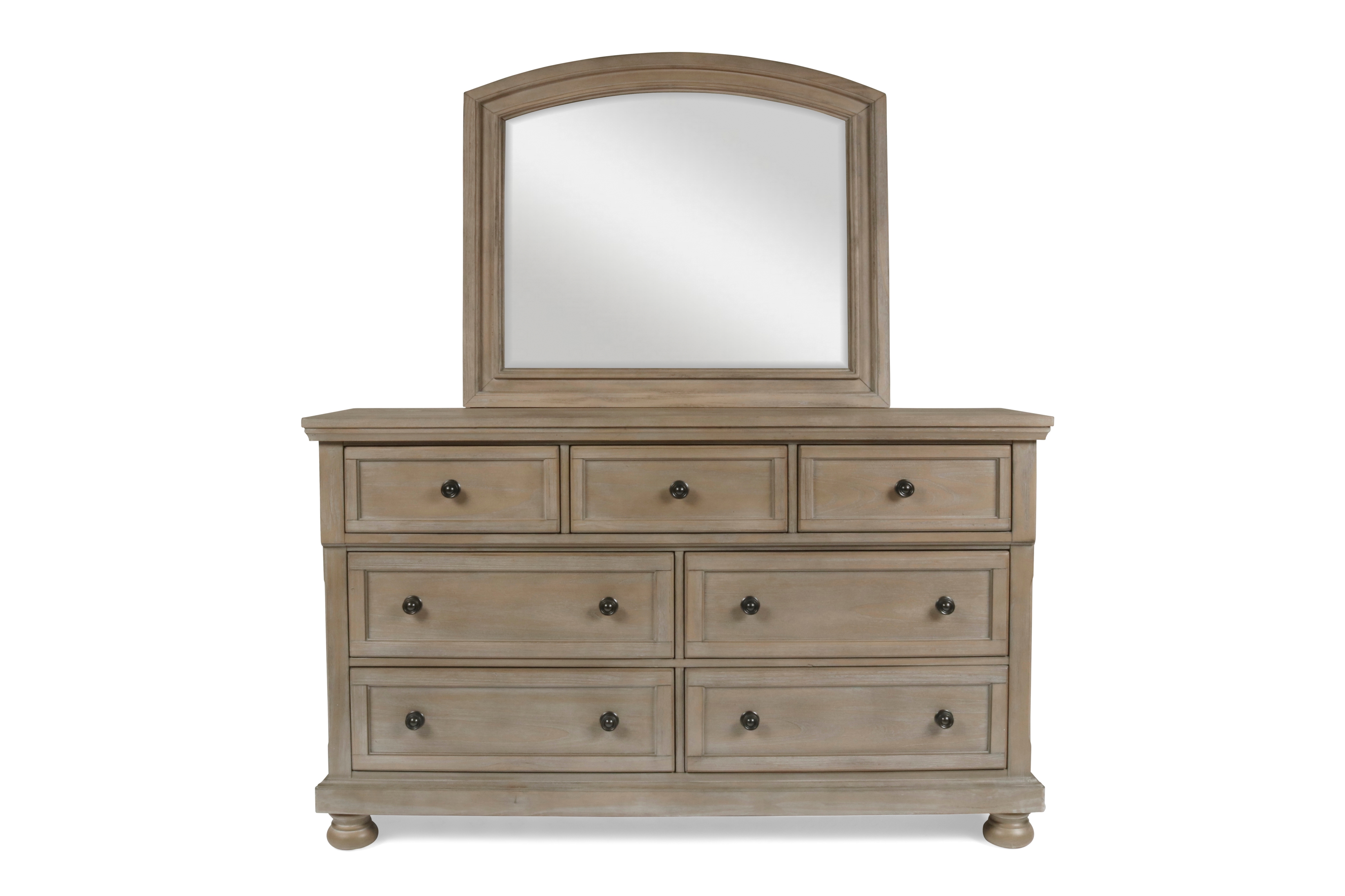 Dresser and Mirror Set