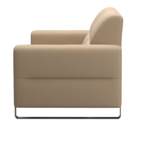 2.5-Seater Sofa with Steel Arms