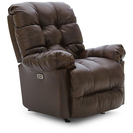 Power Tilt Headrest Swivel Glider Recliner