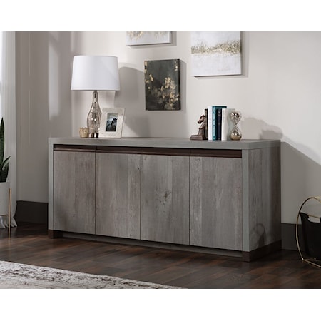 Contemporary Credenza with Printer Shelf