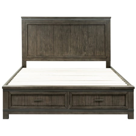 2-Drawer King Storage Bed