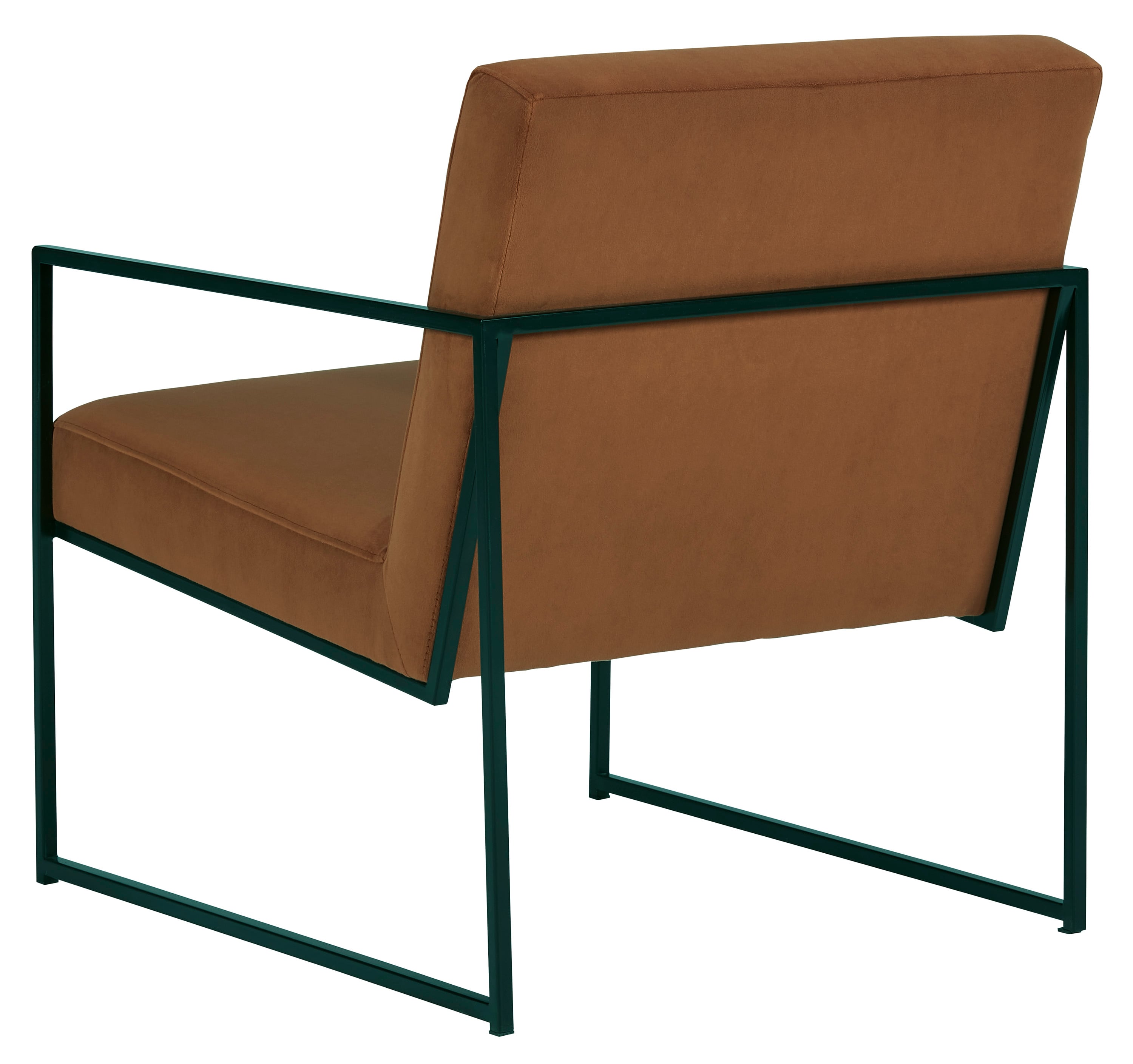 Signature Aniak A3000608 Metal Frame Accent Chair with Spice Velvet