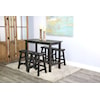 Sunny Designs Marina Magohany Wood Counter-Height Dining Table