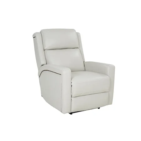 Transitional Big and Tall Power Recliner with Powered Headrest and Lumbar