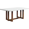 Elements International Morris Marble Dining Table