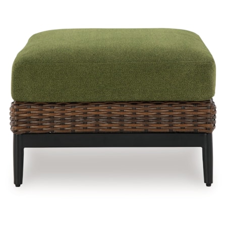 Outdoor Ottoman With Cushion