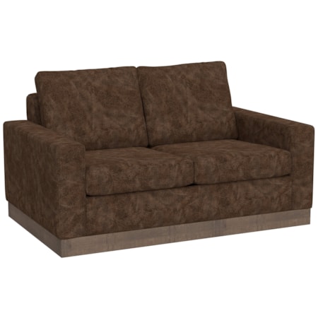 Plinth-Base Loveseat