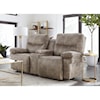 Best Home Furnishings Leya Manual Rocker Loveseat with Console