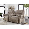 Best Home Furnishings Leya Manual Space Saver Loveseat with Console
