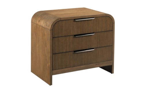 Transitional 3-Drawer Night Stand
