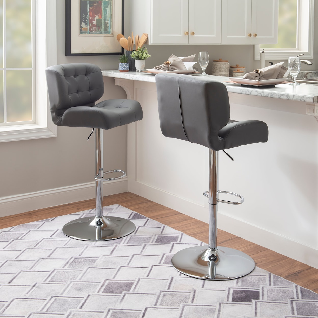 Powell Bohen Bohen Abs Barstool Gray