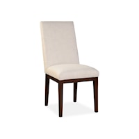 Contemporary Armless Host Chair with Full Back